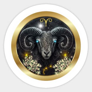 Classy Aires  Zodiac Sign Sticker